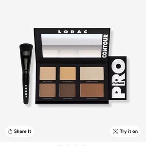 LORAC Contour Palette with Brush – Beige, Tan & Brown Shades